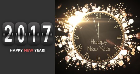 Poster - Composite image of 2017 message