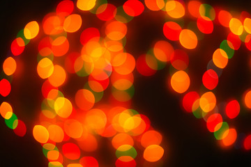 Aufkleber - Color light blurred bokeh background, unfocused.