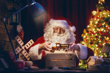 Santa Clause Is Preparing Gifts