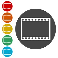 Sticker - Film Frame icons set 