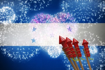 Poster - Composite image of rockets for fireworks