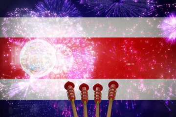 Poster - Composite image of rockets for fireworks