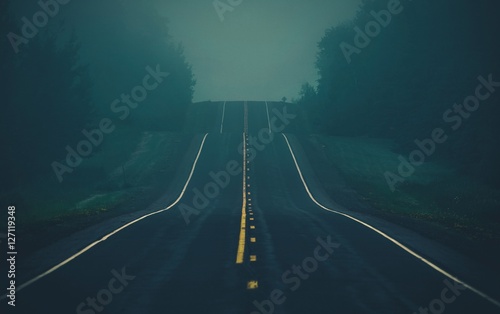 Zdjęcie XXL Mgła na autostradzie