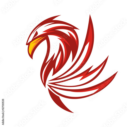 Vettoriale Stock Griffin Logo Vector - Red Version | Adobe Stock