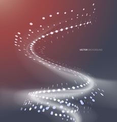 Wall Mural - Abstract geometric technology design element.
