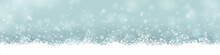 Extra Breites Banner / Bordüre Für Weihnachten Mit Schneeflocken