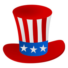 Uncle Sam's Hat 4th July Celebration Icon