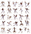 © Acronym - Collection of ballet dancers on white