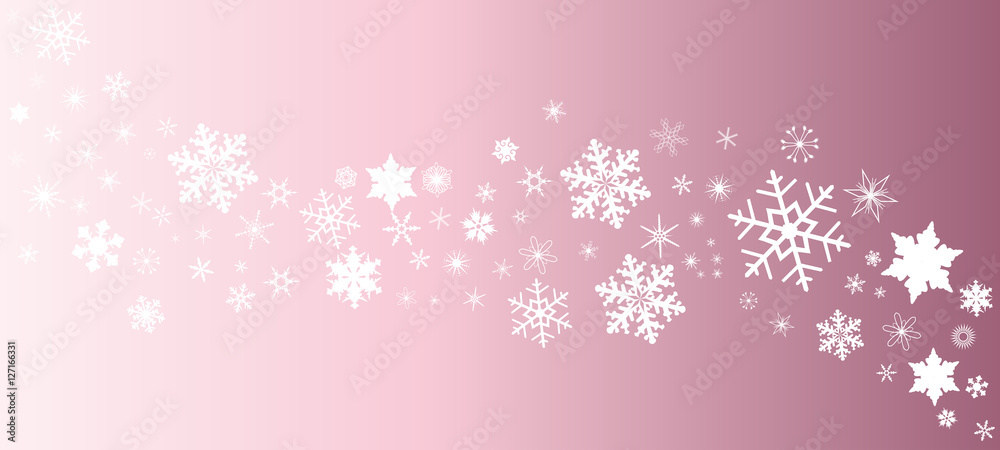 Pink Snowflake Background Stock Vector | Adobe Stock