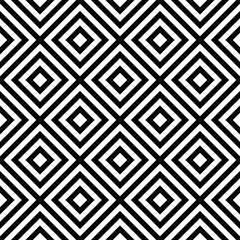 Rhombus, or diamond, seamless background pattern of squares in diagonal arrangement. Retro or ethnic theme. Simple flat geometric and abstract vector illustration.
