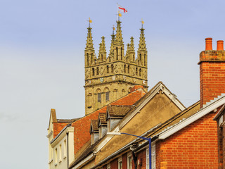 warwick town centre warwickshire uk