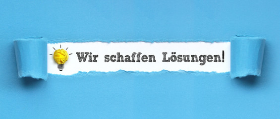 Sticker - Wir schaffen Lösungen!