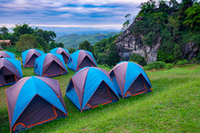 Camping Grounds Doi Samer Dow From National Park Sri Nan From Nan Province,Thailand