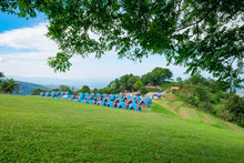 Camping Grounds Doi Samer Dow From National Park Sri Nan From Nan Province,Thailand