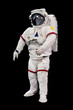 astronaut isolated on black background