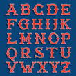 Sport team classic style font.