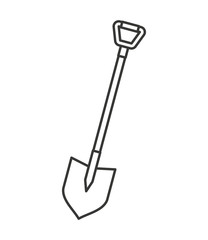 Wall Mural - shovel tool isolated icon vector illustration design