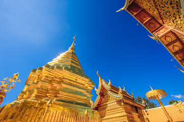 Thailand temple is religion of asia,Wat Phra That Doi Suthep is a Theravada buddhist temple near Chiang Mai, Thailand