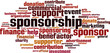 © laufer - Sponsorship word cloud concept. Vector illustration