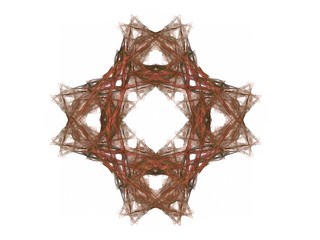 abstract fractal gray with red pattern