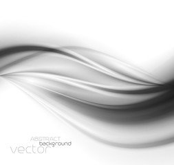 Poster - Abstract template background with curved wave. 