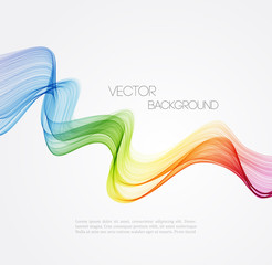 Aufkleber - Abstract curved lines background. Template brochure design