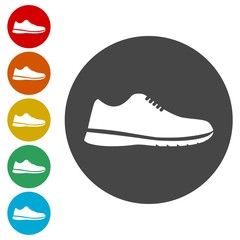 Poster - Sport shoe icons set 