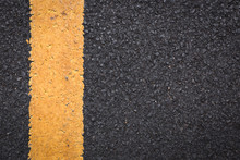 Asphalt Road Texture With Lines.