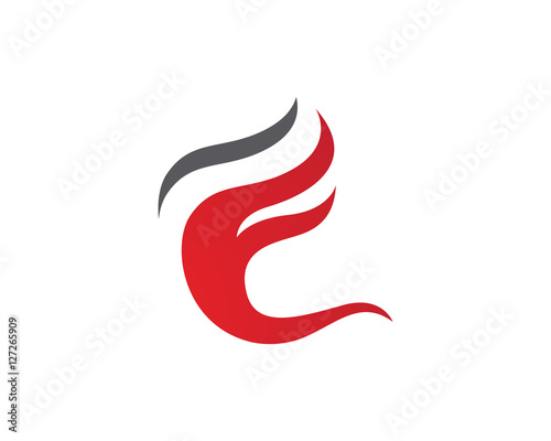 Fire flame Logo Template Stock Vector | Adobe Stock