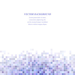 Poster - light purple square mosaic background design