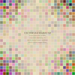 Poster - Multicolored abstract square pattern background