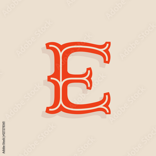 E Letter Logo In Sport Team University Style Buy This Stock Vector And Explore Similar Vectors At Adobe Stock Adobe Stock