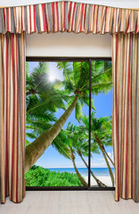  window overlooking the beach