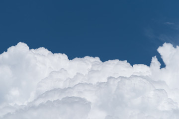 Beautiful Cumulus cloud on blue sky