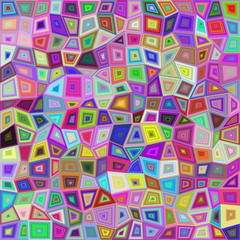Poster - Multicolored rectangle tile mosaic background