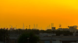 Fototapeta  - Wide view of the Manama at sunset