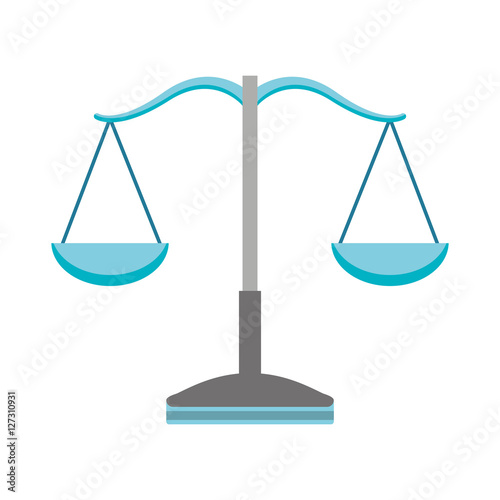 Fotografía balance scale isolated icon vector illustration design