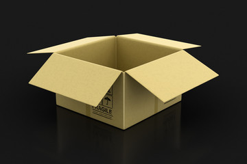 Poster - Open package. Image with clipping path