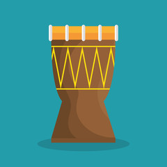 Poster - drum traditional music brazilian vector illustration eps 10