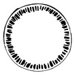 © ange1011 - Simple hand drawn doodle circle template
