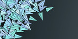 Infinite paper planes on a dark plane