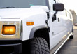 white hummer car on the road