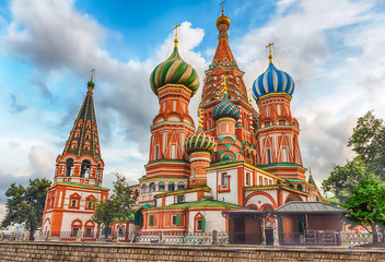 Wall Mural - Saint Basil's Cathedral on Red Square in Moscow, Russia