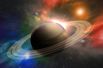 Wall Mural - planet saturn galaxy