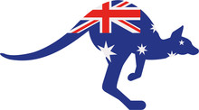 Australia Flag Kangaroo