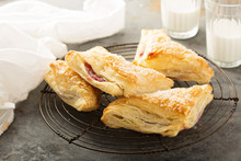 Puff Pastry With Cherry Filling