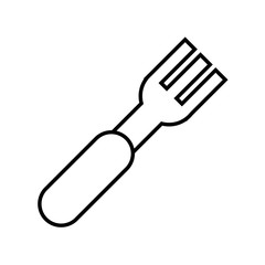 Canvas Print - isolated fork cutlery icon vector illustration graphic design