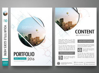 Brochure design template vector.Abstract circle cover book portfolio minimal presentation poster.City design on A4 brochure layout. Flyers report business magazine poster layout portfolio template.
