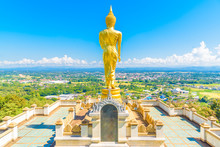 Buddha Image In Wat Phra That Khao Noi Temple At Nan, Thailand.