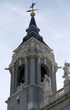 Torre del campanario de la  Santa Iglesia Catedral de Santa María la Real de la Almudena de Madrid,España
